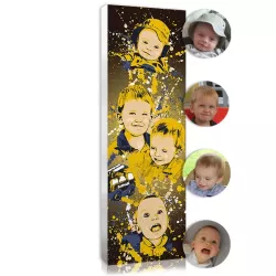 Décoration chambre d'enfant : leur photo créée en tableau coloré et tendance