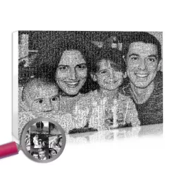 Custom photo mosaic - Personalised family gift idea