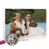 Original wedding gift idea : a photo mosaic of the bride and groom