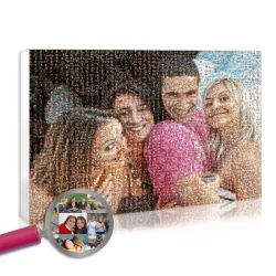 Tableau à partir de centaines de photos personnelles : la photo mosaïque