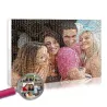 Picture created from hundreds of personal photos : the photo mosaic