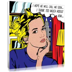 Portrait Pop Art Lichtenstein d'après votre photo