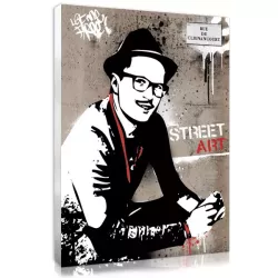 Idée cadeau original pour homme : un portrait graffiti créé avec sa photo.