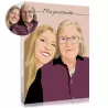 An original and touching Christmas gift idea : a custom family photo as a minimalist portrait.