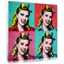 Personalised Marilyn Monroe pop art style print on canvas