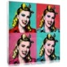 Personalised Marilyn Monroe pop art style print on canvas