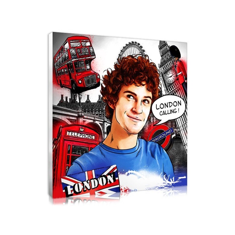 photo style bd pour une déco Londres personnalisée photo style bd pour une déco Londres personnalisée