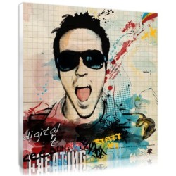 A stencil graffiti portrait created with your photo