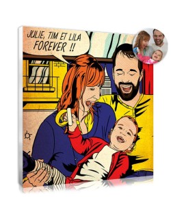 Votre portrait de famille personnalisé - Idée cadeau