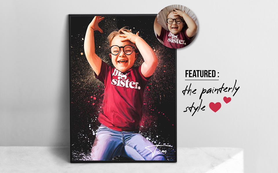 Custom portrait from photo