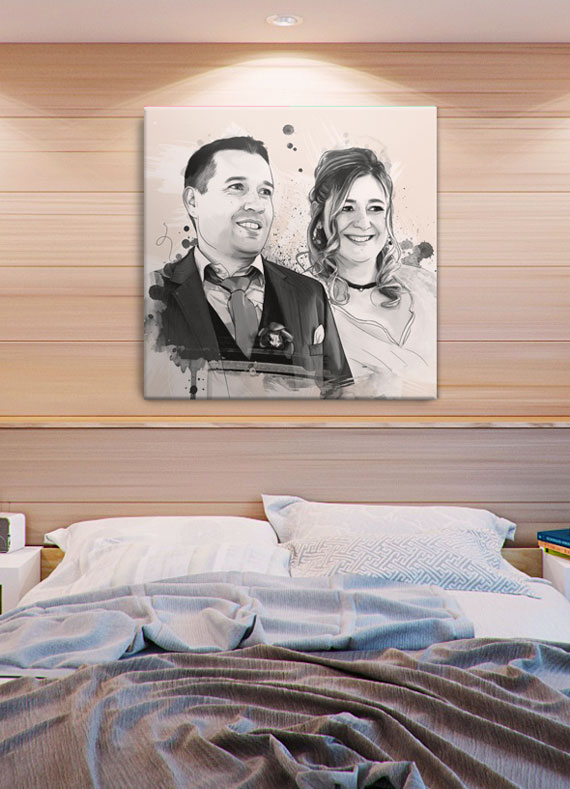 Le portrait personnalisé, une idée déco originale