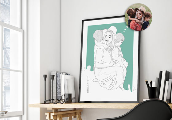Votre photo en dessin style Line Art