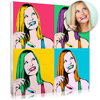 Tableau pop art d'après photo