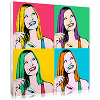 Portrait pop art
