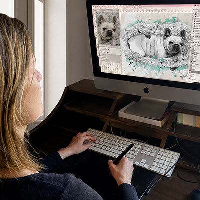 Finalisation du portrait animalier