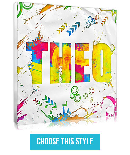 Personalised decor for a teen's room: a stencil art piece featuring their name