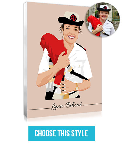 Personalised gift for a teen: a creation based on their photo and passion.