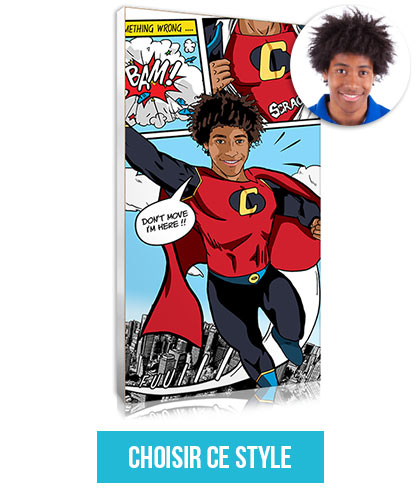 Portrait comics superhéros, un cadeau personnalisé pour ado