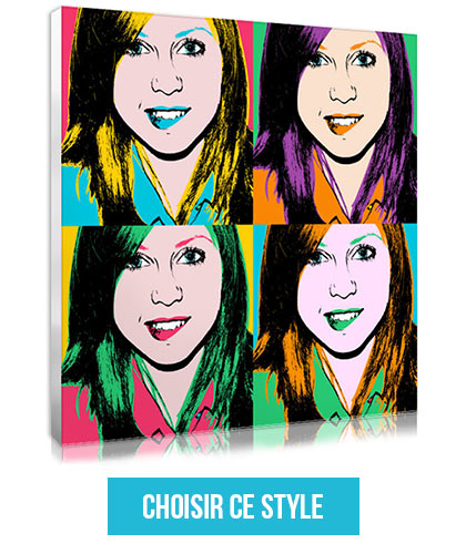 Cadeau déco pour ado : son portrait en Pop Art