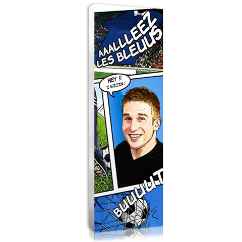 Comic-style picture, an ideal humorous gift for a man.