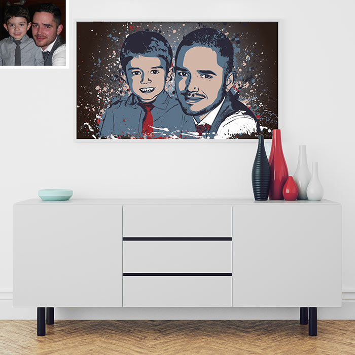 Choosing a panoramic print based on a photo for an original gift for a man