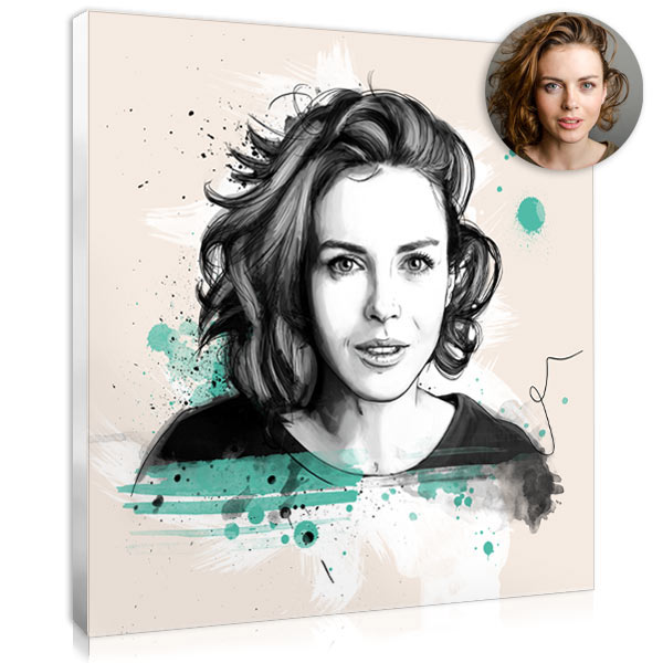 Portrait drawing from your photo