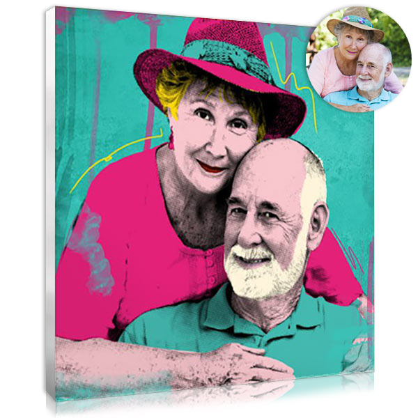 Retro personalised pop art portrait