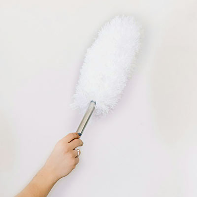 Microfiber duster to dust your photo on custom canvas
