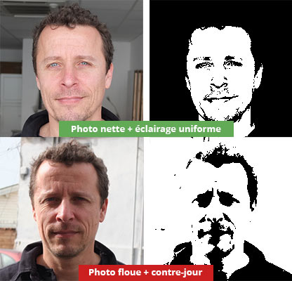 Test de qualité d'une photo pour une création pop art