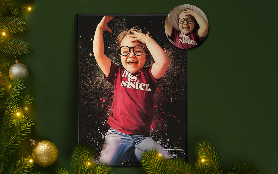 Votreportrait.fr : portrait personnalisé d'après photo en style pop art, peinture, dessin...