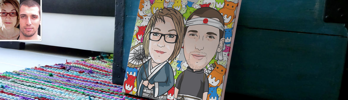 Photo en portrait manga personnalisé