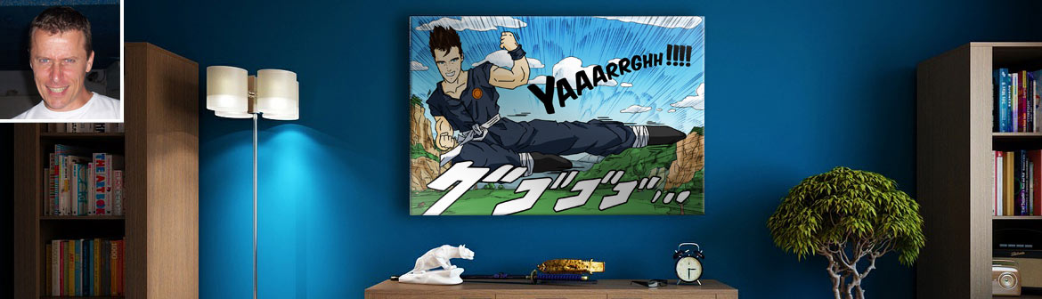 Déco manga de chambre personnalisé avec votre photo
