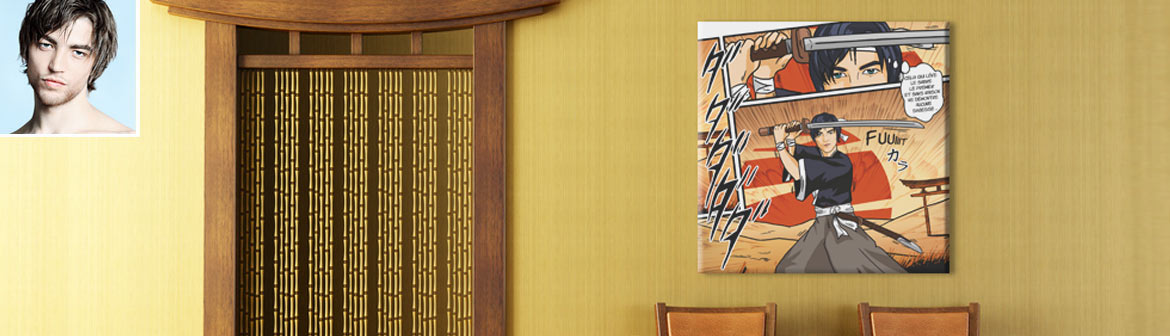 Votre photo en manga samouraï personnalisé