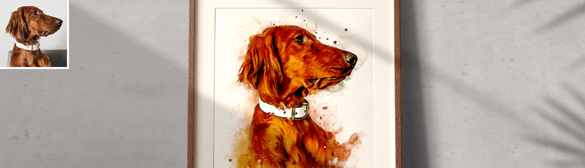 Portrait animal personnalisé d'après sa photo