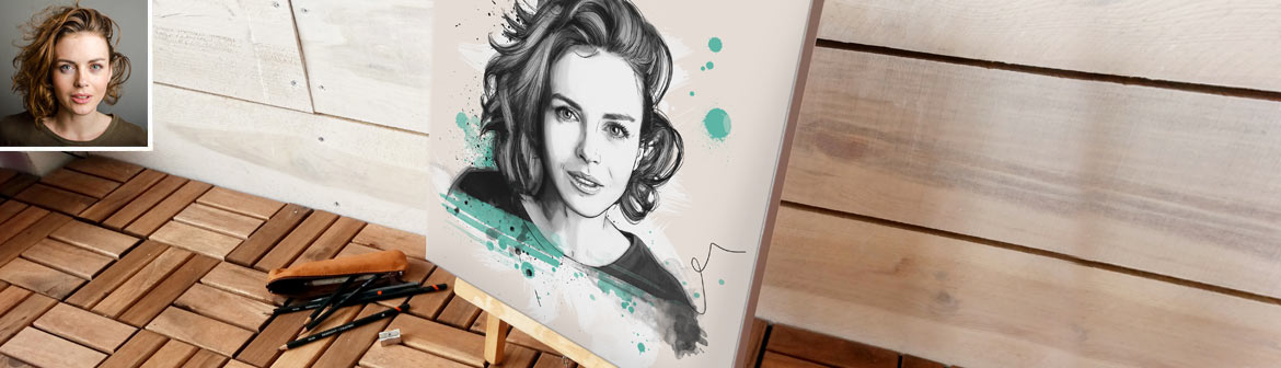 Toile personnalisée artistique avec votre photo