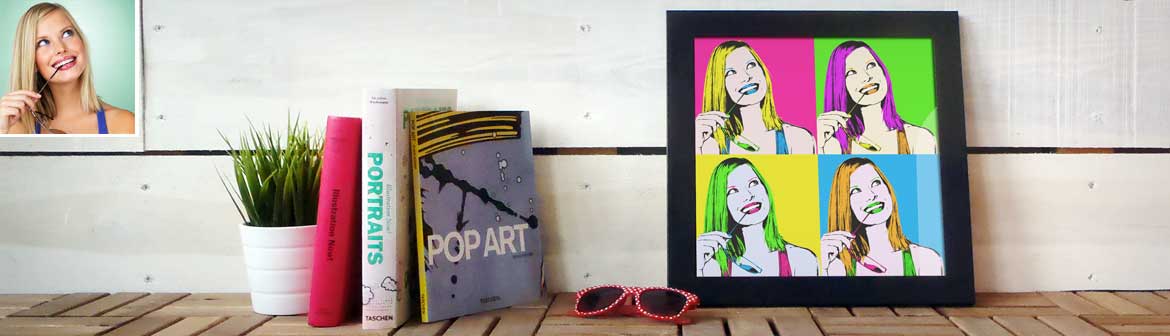 Tableau pop art personnalisé avec votre photo