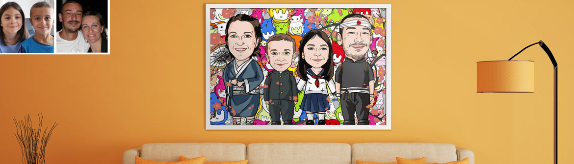 Portrait de famille personnalisé
