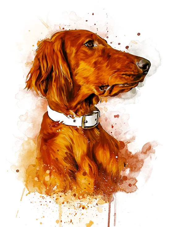 Portrait animal peinture