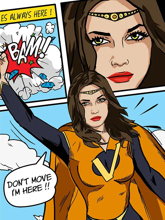 Tableau comics personnalisé