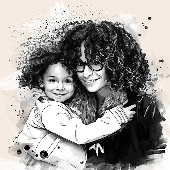 Portrait dessin à partir de photo