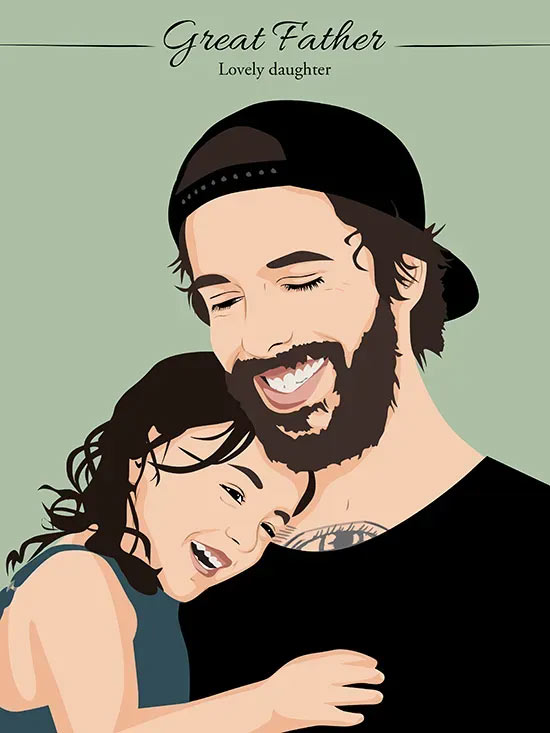 Exemple de portrait minimaliste