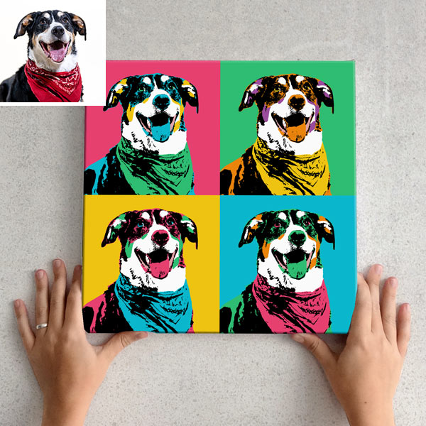 Animal portrait in pop art style