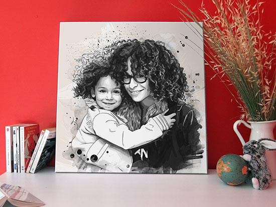 Un portrait dessin pour décorer votre intérieur