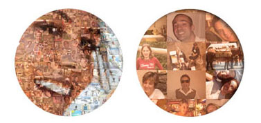 zoom on the mosaic picture