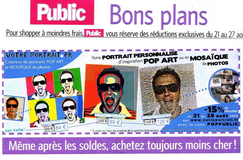 Publicité dans Public