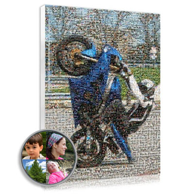 Surprise him by offering him a photo mosaic canvas