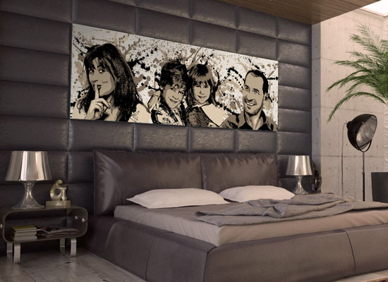 The original family portrait, a surprising deco idea.