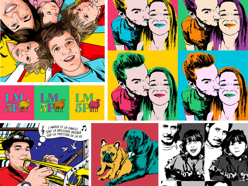 Transformez votre photo en tableau pop art personnalisé