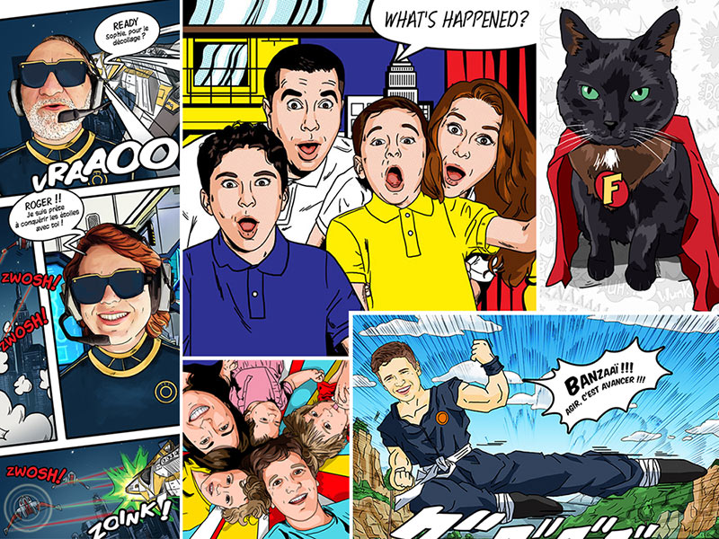 Faire transformer une photo en bande dessinée par une graphiste professionnelle